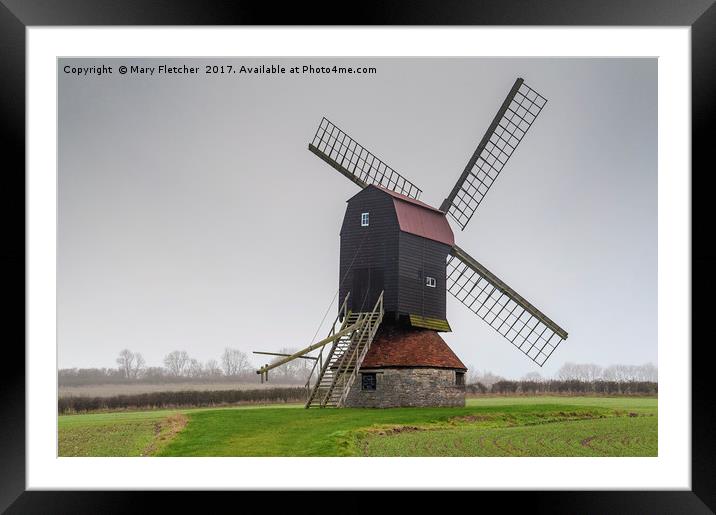 Stevington Mill Framed Mounted Print by Mary Fletcher