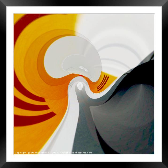 Abstract IV Framed Mounted Print by Stephen Maxwell