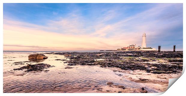 Beach view of St. Mary  Print by Naylor's Photography
