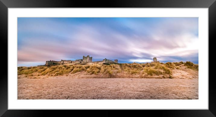 Sundown at Bamburgh Castle  Framed Mounted Print by Naylor's Photography