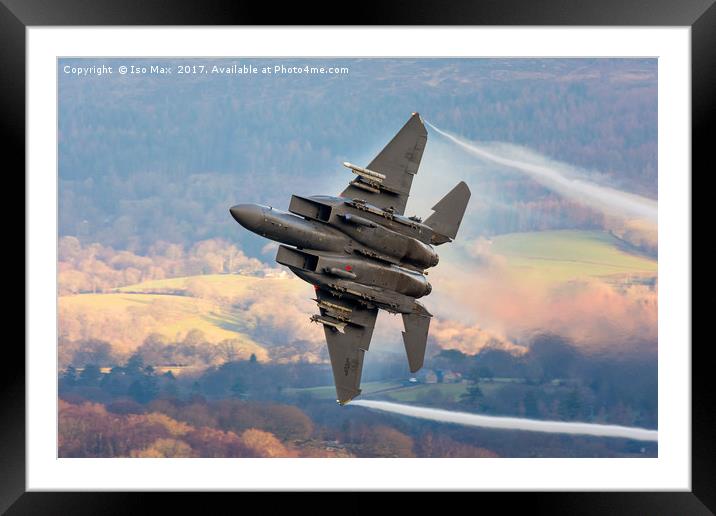 F15 Tearing Up The Low Fly 8/2/2017 Framed Mounted Print by The Tog