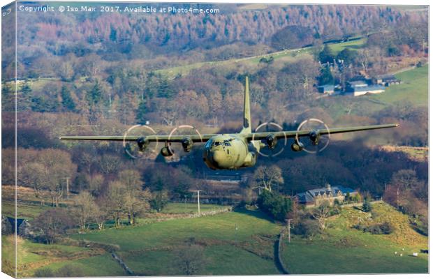 C-130J RAF Hercules 871, Mach Loop 8/2/2017 Canvas Print by The Tog