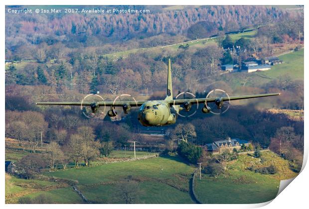 C-130J RAF Hercules 871, Mach Loop 8/2/2017 Print by The Tog