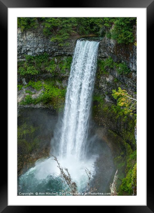 Brandywine Falls Provincial Park Whistler Framed Mounted Print by Ann Mitchell
