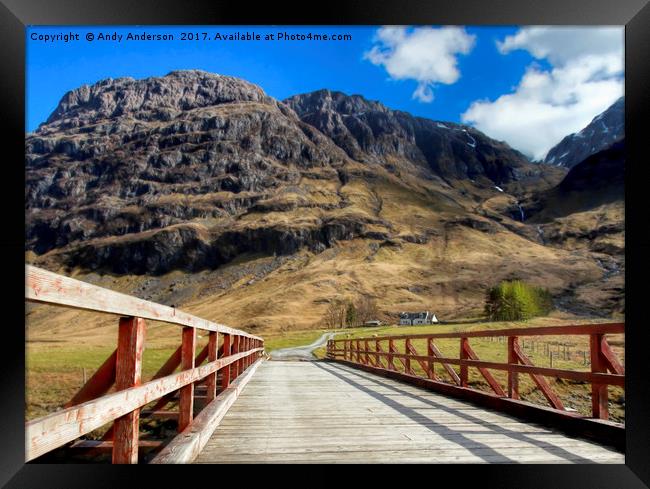 Glencoe - Scottish Highlands Framed Print by Andy Anderson