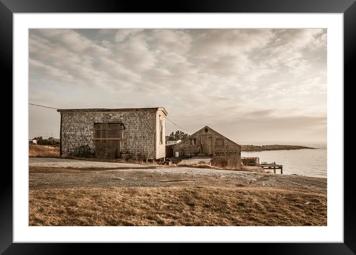 Peggy's Cove Road Framed Mounted Print by Roxane Bay