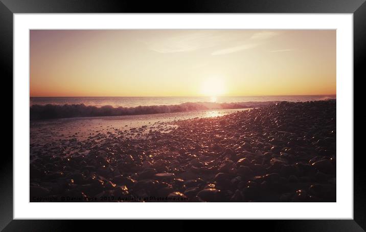 Tranquil Hengistbury Head Sunset Framed Mounted Print by Daniel Rose