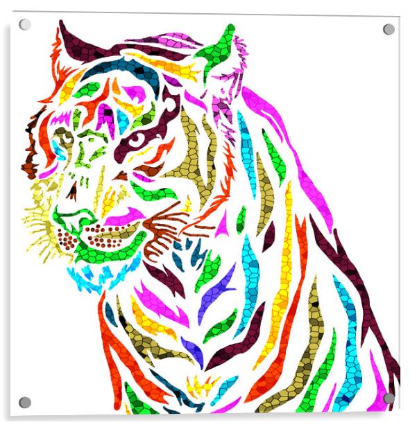 Tiger  Acrylic by JC studios LRPS ARPS
