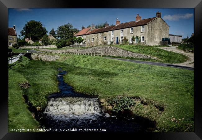 Idyllic Hutton-le-Hole Village Charm Framed Print by Colin Metcalf