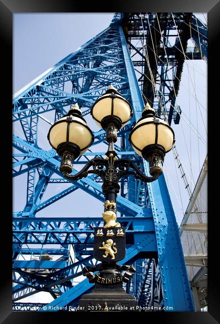 Tees Transporter Bridge Framed Print by Richard Pinder