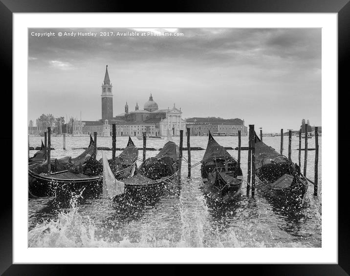 Venice Framed Mounted Print by Andy Huntley