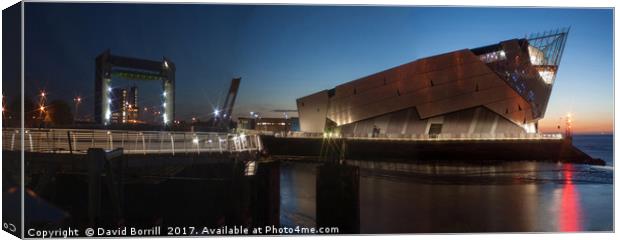 The Deep and Tidal Barrier - Hull. Canvas Print by David Borrill