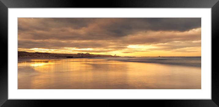 Grace and Beauty - Bamburgh Beach Framed Mounted Print by Naylor's Photography