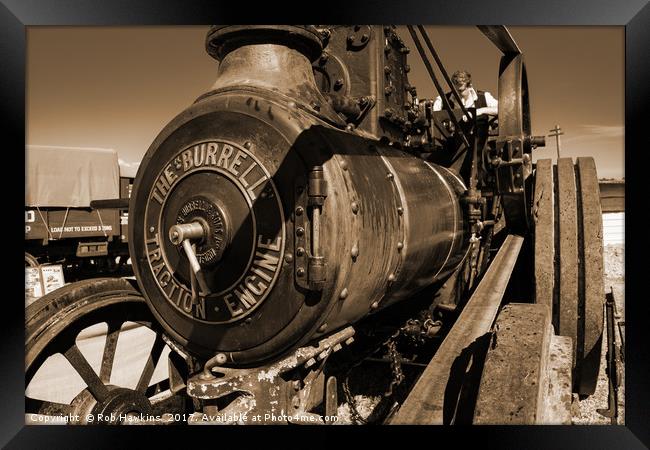 The Burrell Engine  Framed Print by Rob Hawkins