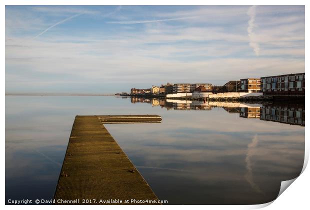West Kirby Marine Lake    Print by David Chennell