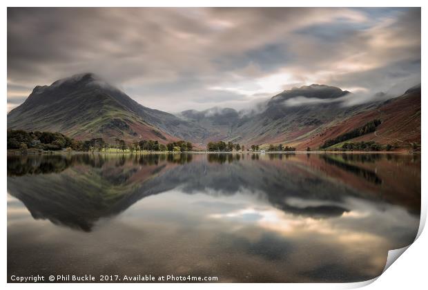 Buttermere Calm Print by Phil Buckle