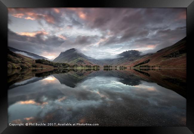 Buttermere Sunrise Framed Print by Phil Buckle