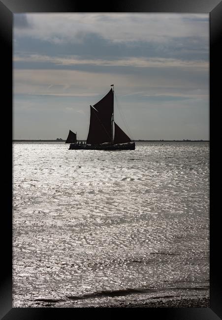 Thames sailing barge Centaur Framed Print by Gary Eason
