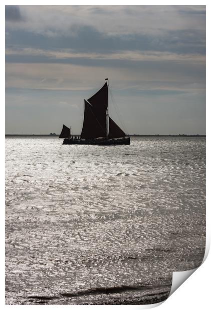 Thames sailing barge Centaur Print by Gary Eason