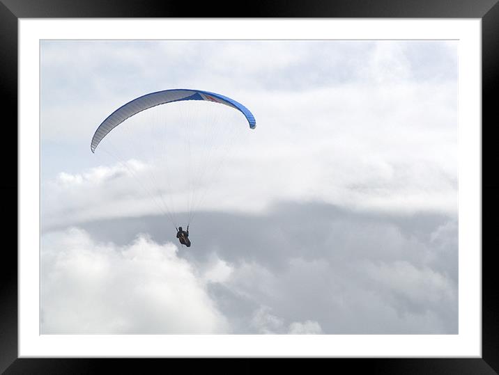 Paraglider at Southbourne Framed Mounted Print by Chris Day