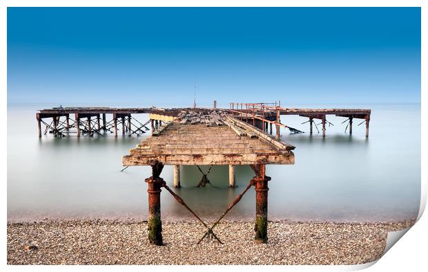 Fort Victoria Pier Print by Wight Landscapes