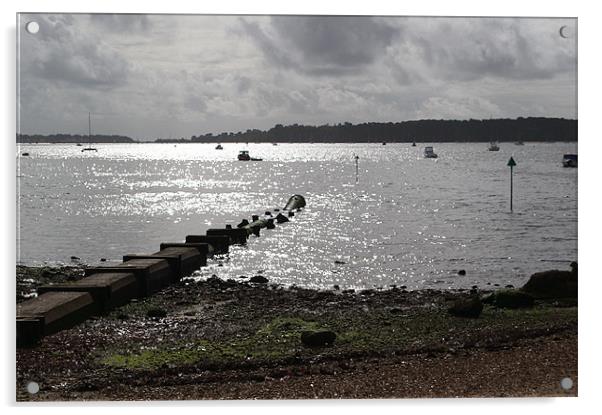 Poole Harbour Acrylic by Chris Day