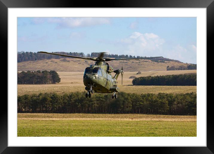 RAF Benson Merlin HC3 Framed Mounted Print by Oxon Images