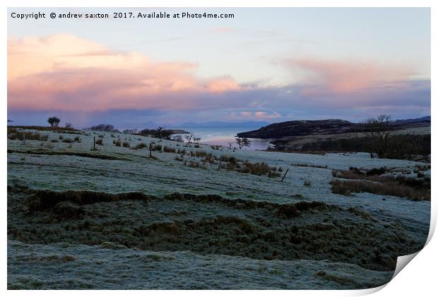 FROST ON SKYE Print by andrew saxton