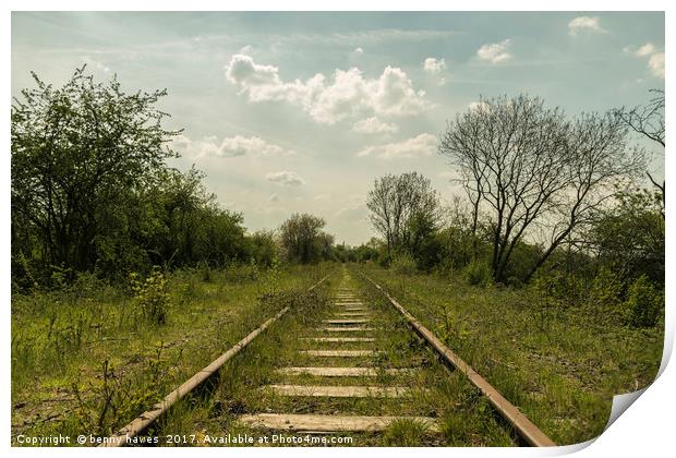 The Old Railway Print by benny hawes