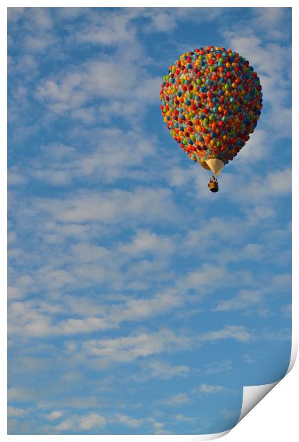 'UP' hot air balloon ride  Print by Owen Bromfield