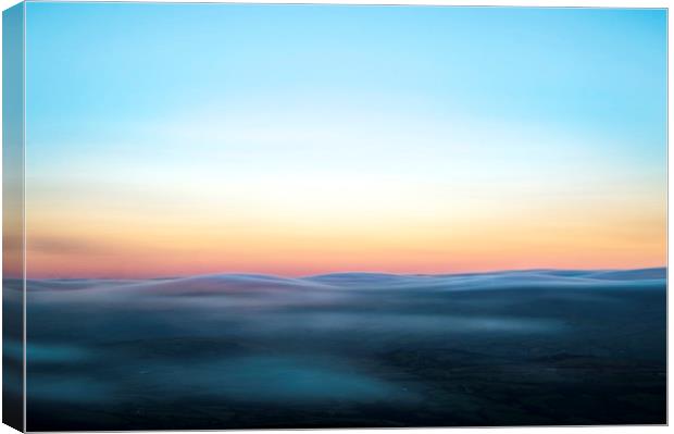 Cloud inverse from Brecon Canvas Print by Owen Bromfield