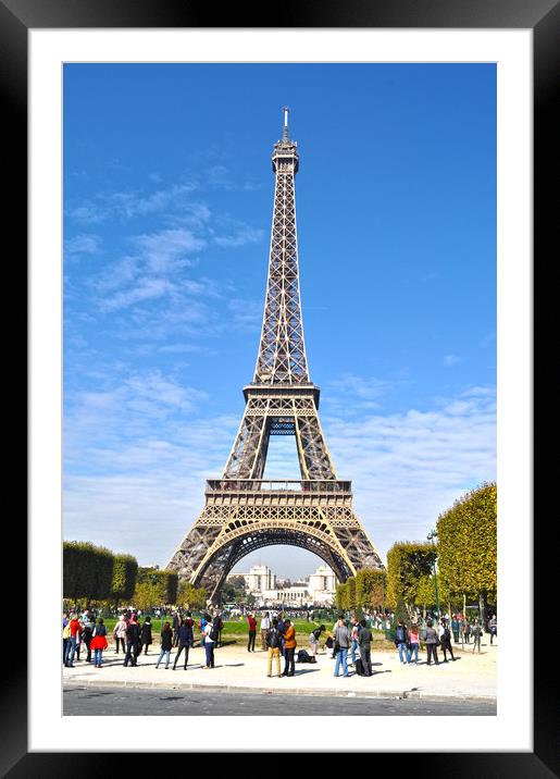 Eiffel tower in Paris Framed Mounted Print by Owen Bromfield