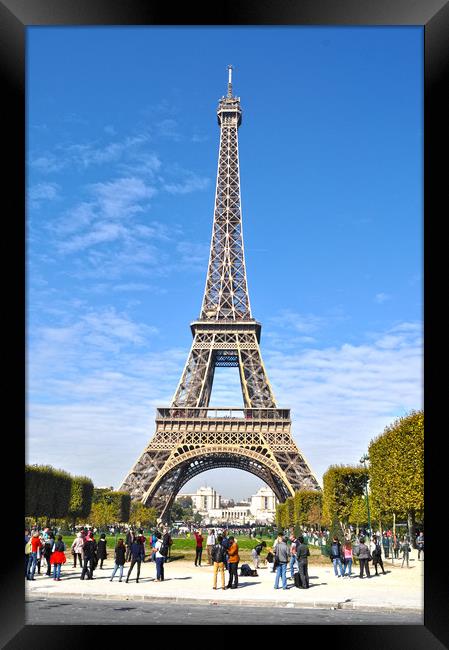 Eiffel tower in Paris Framed Print by Owen Bromfield