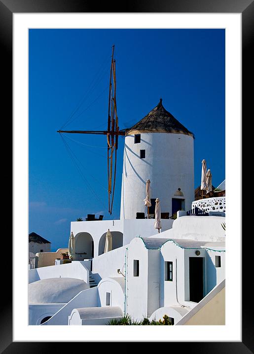 Oia Framed Mounted Print by Mark Robson