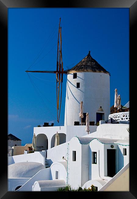 Oia Framed Print by Mark Robson