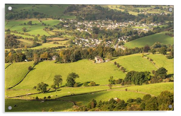 Derbyshire Landscape Acrylic by Simon Annable