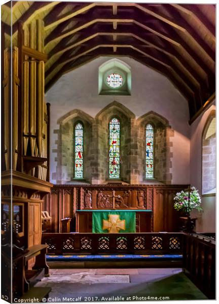 St Gregorys Minster, Kirkdale. Canvas Print by Colin Metcalf