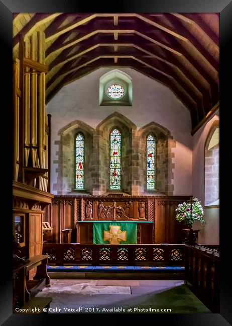 St Gregorys Minster, Kirkdale. Framed Print by Colin Metcalf