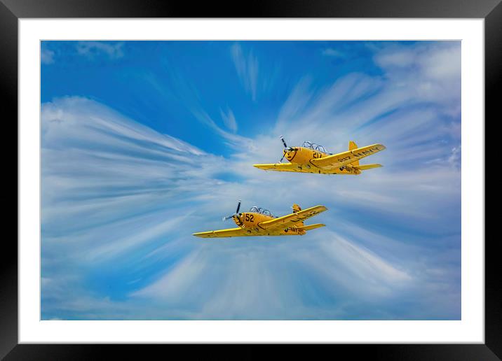 T-34 Mentor Framed Mounted Print by Sarah Ball