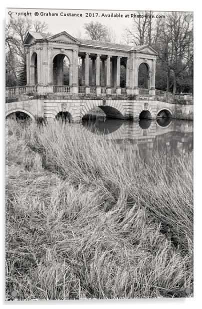 Palladian Bridge, Stowe Acrylic by Graham Custance