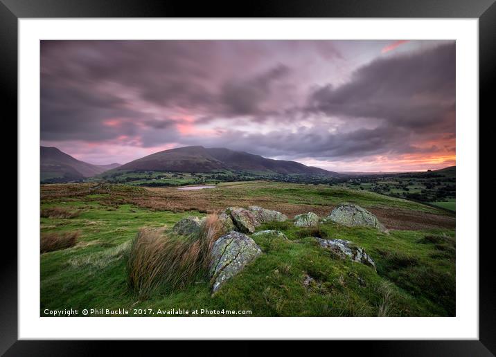 Low Rigg Sunrise Framed Mounted Print by Phil Buckle
