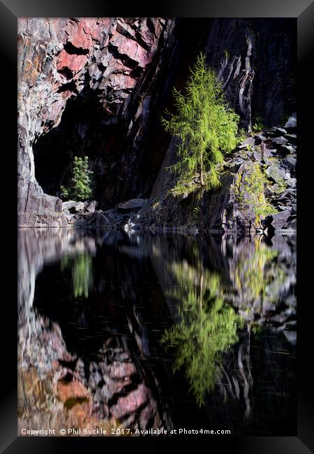 Hodge Close Quarry Framed Print by Phil Buckle