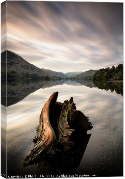 Ullswater Stump Long Exposure Canvas Print by Phil Buckle