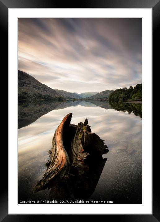 Ullswater Stump Long Exposure Framed Mounted Print by Phil Buckle