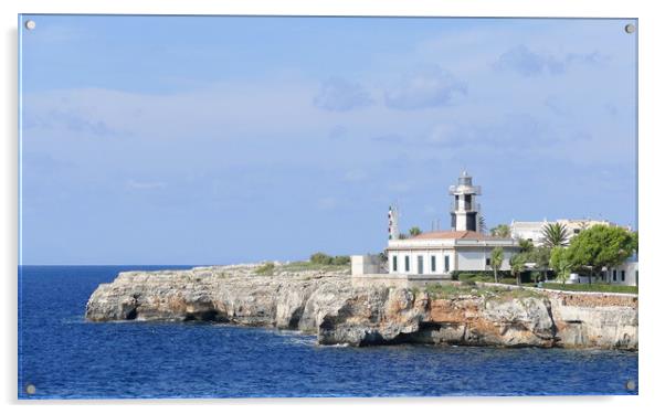 Ciutadella de Menorca Lighthouse Acrylic by Louise Godwin