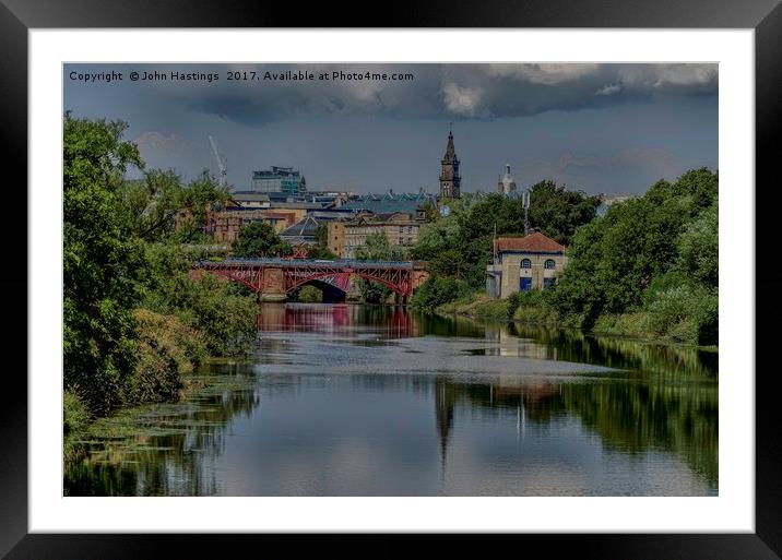 The Clyde heartbeat of Glasgow Framed Mounted Print by John Hastings