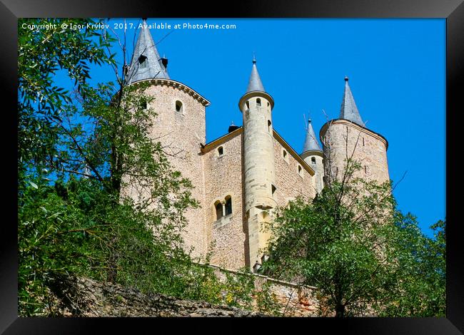 Castle Alcazar de Segovia Framed Print by Igor Krylov