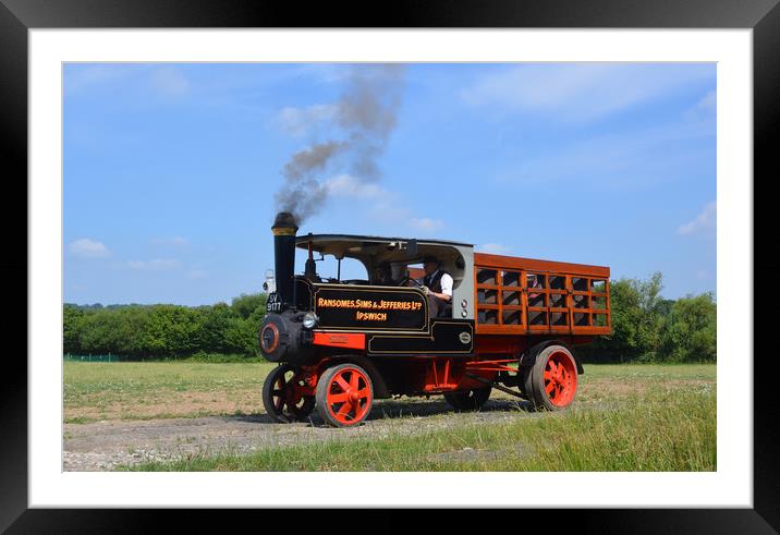 Ransomes Sims & Jefferies steam wagon Framed Mounted Print by Alan Barnes
