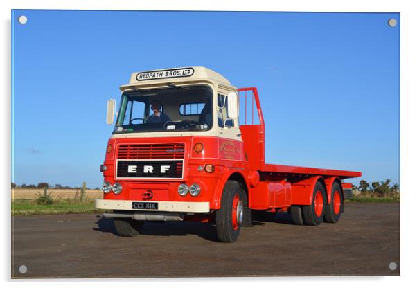 1972 ERF LV Redpath Bros lorry Acrylic by Alan Barnes