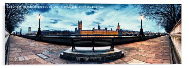Houses of Parliament at Dusk Acrylic by Adrian Brockwell